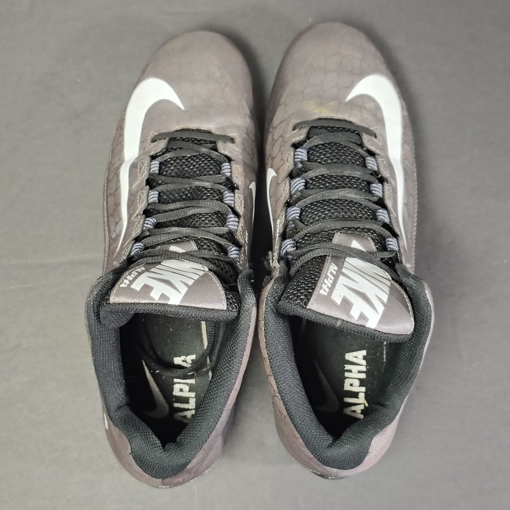 Nike Mens Alpha Pro 2 Mid TD Football Cleats 12 Black Silver 725227-010 Athletic - Picture 11 of 15